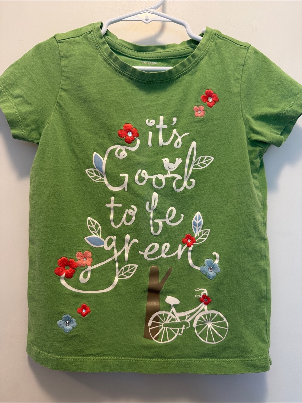 Girls' Green 'It's Good to Be Green' Graphic Tee